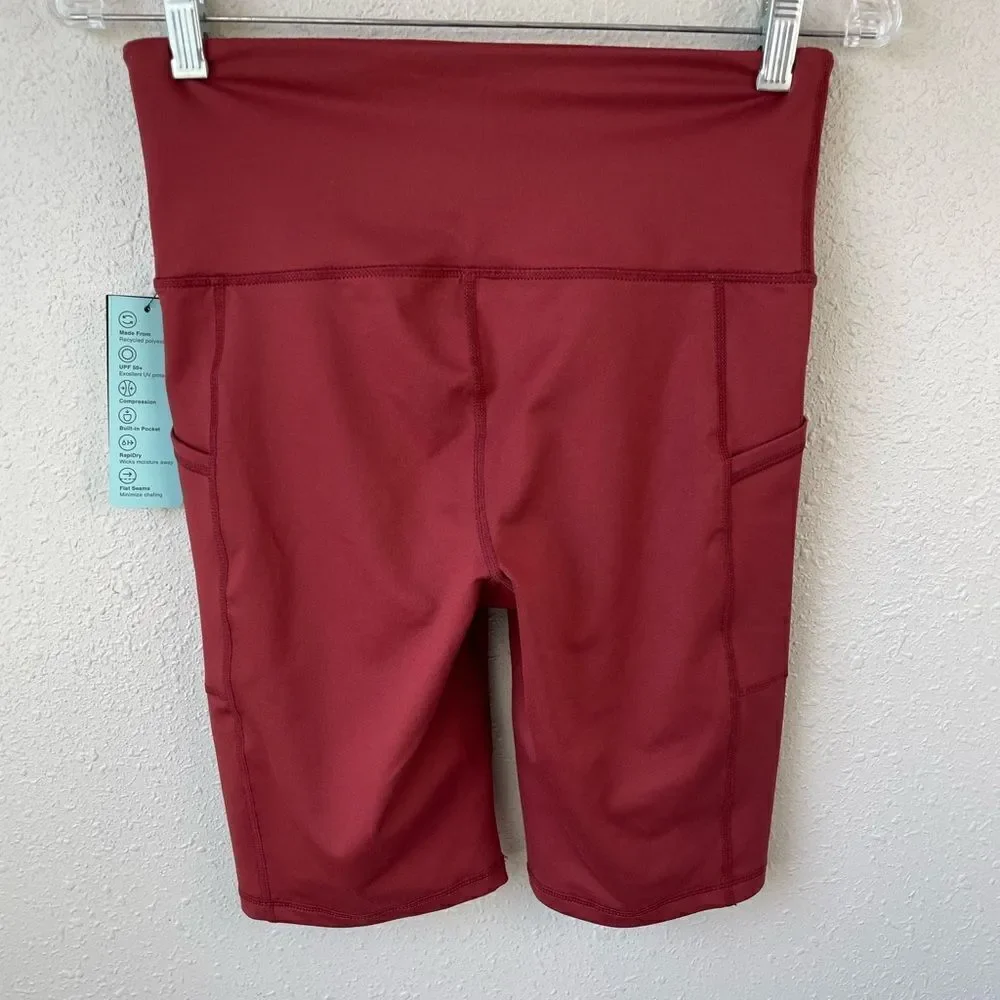 NWT Ideology Maroon Legging Shorts Sizes  XS or S